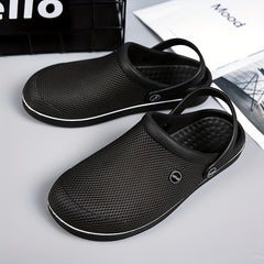 Men's Closed Toe Clogs Slip-on Sandals Soft Sole Walking Shoes