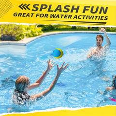 6pcs Rubber Water Balls for Adults, Storage Bag, Beach & Pool Fun