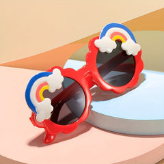 Rainbow Round Sunglasses for Street Photography Party