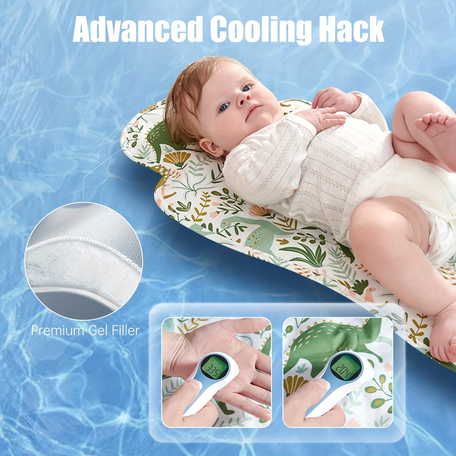 Summer Ice Cooler Mat for Baby Stroller Dining Chair Car Seat