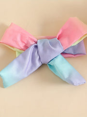 2pcs Baby Girls Rainbow Mesh Dress & Headband Set