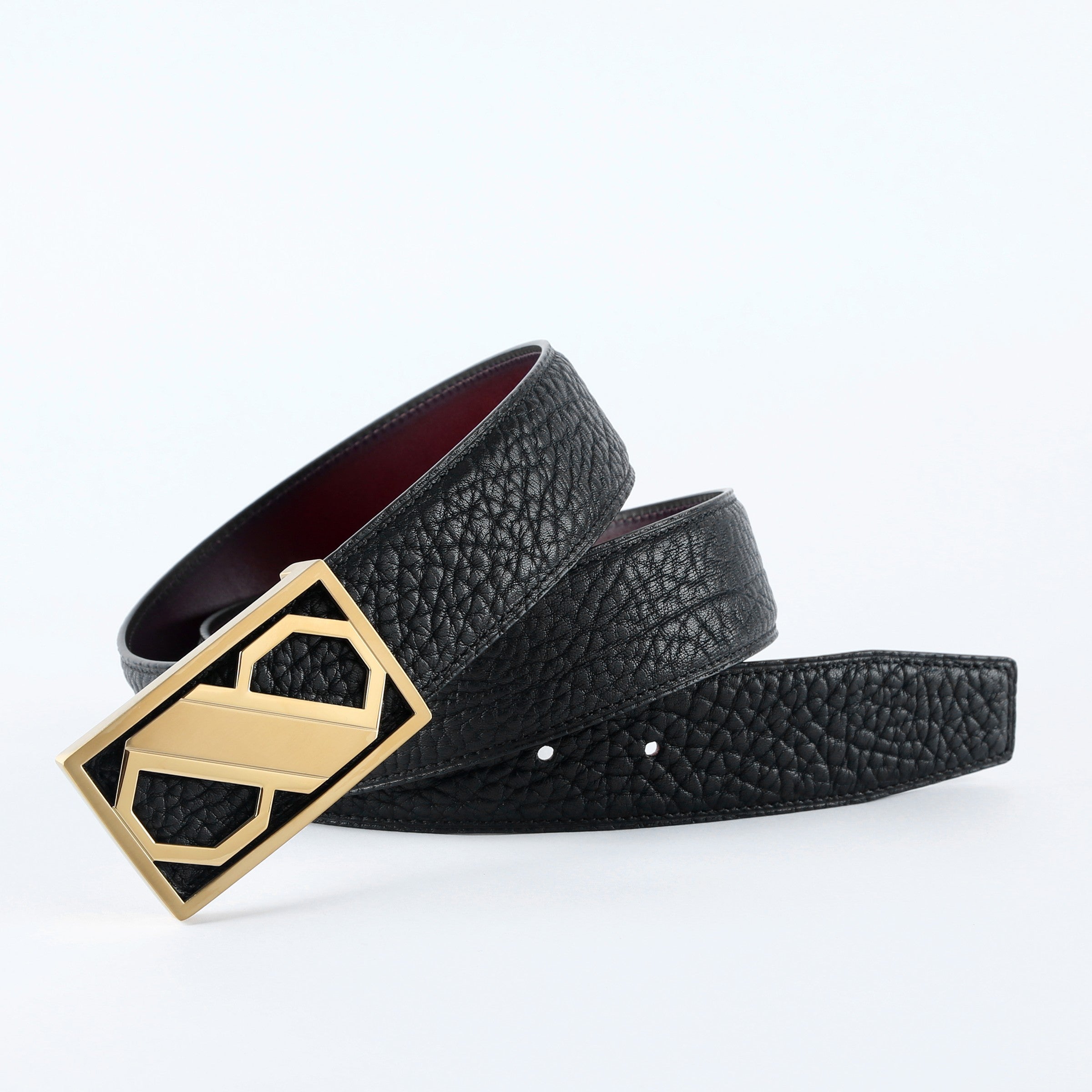 Men's Wild Style 8 Shaped Hollowed Buckle Belt 304 Stainless Steel Buckle