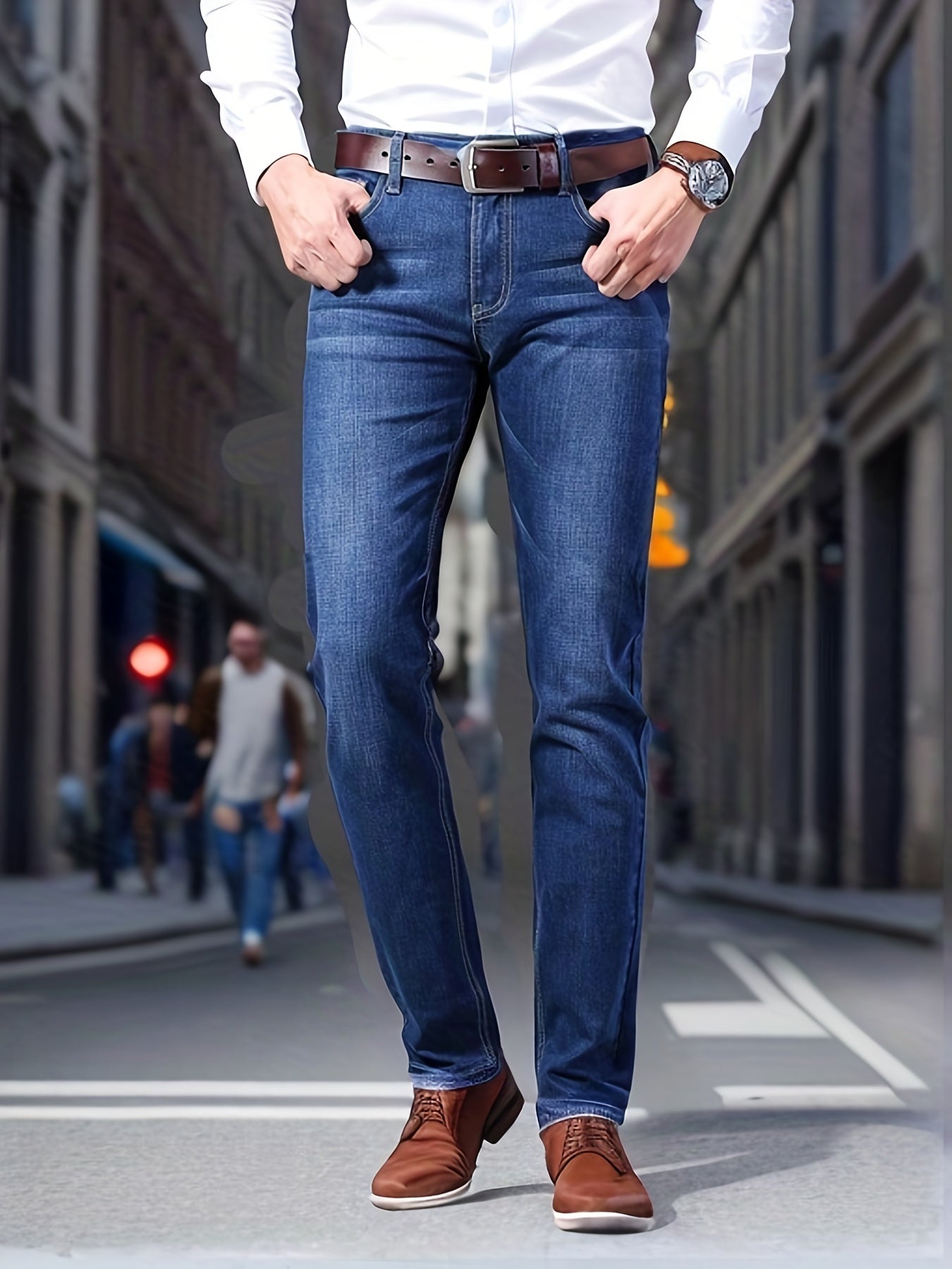 Men's Slim Fit Straight Leg Jeans