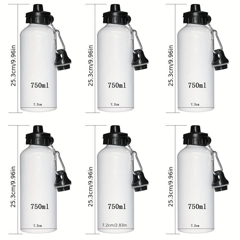 6pcs Lot 750ml Sublimation Blanks Aluminum Water Bottles