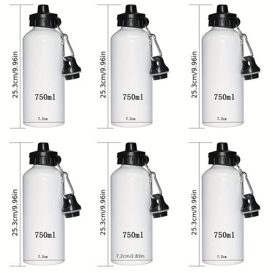 6pcs Lot 750ml Sublimation Blanks Aluminum Water Bottles