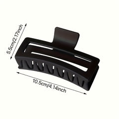 3pcs Square Matte Hair Claw Clip Non Slip Accessories