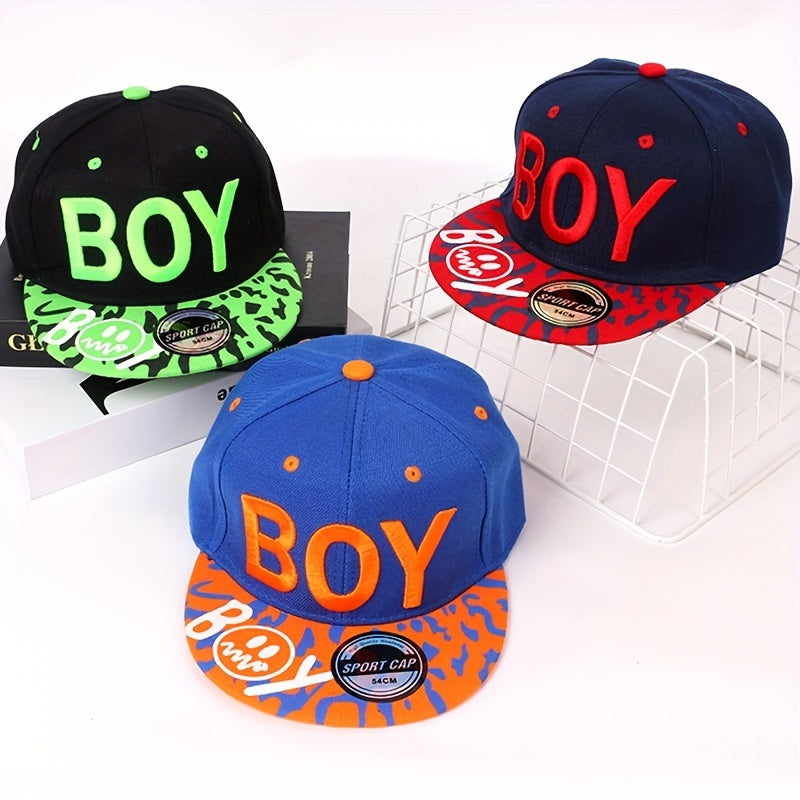 Boy Embroidery Unisex Baseball Cap Hip Hop Snapback Hat Adjustable