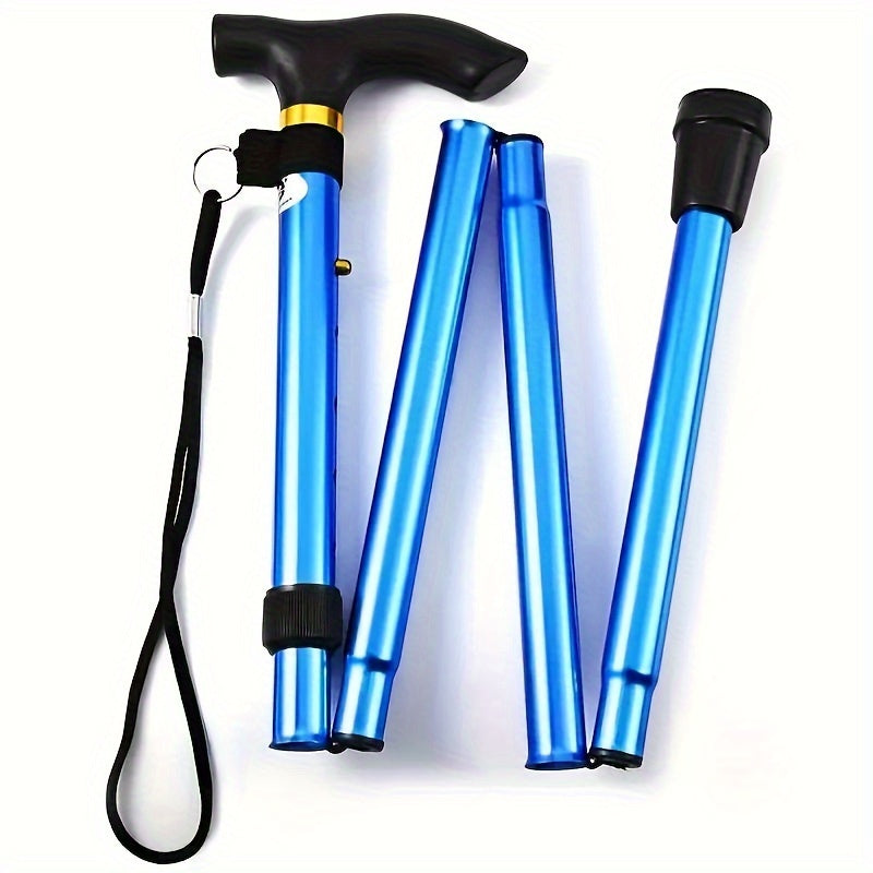 Adjustable Folding Hiking Trekking Pole Lightweight Aluminum Alloy Stick
