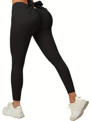 High Waist Butt Lifting Yoga Pants Solid Leggings Women's Activewear