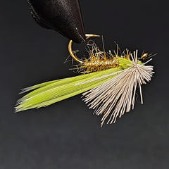 10pcs Bionic Fishing Fly Goose Feather Material for Salmon Trout Fishing