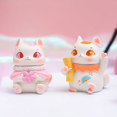 1 Pc Random Lucky Cat Anime Figure Toy Gift For Mom Desktop Decor