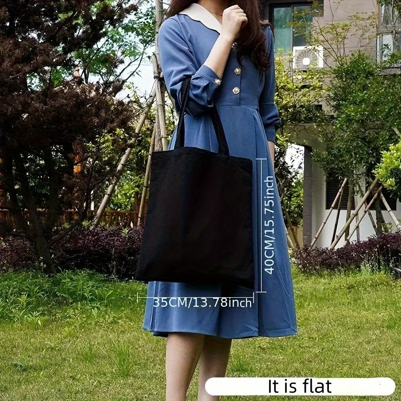 Large Cotton Canvas Tote Bag Reusable Grocery Shopping Bags Blank Bags