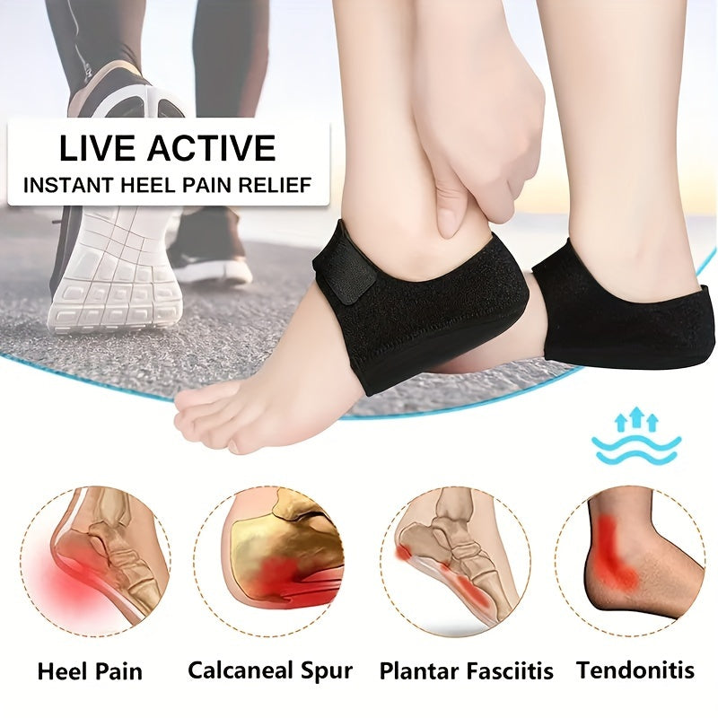 2pcs Silicone Gel Heel Cup Cushion Shoe Pads Foot Care Protector