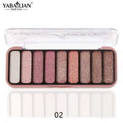Pearly & Glitter Eyeshadow Palette for Brightening Eyes