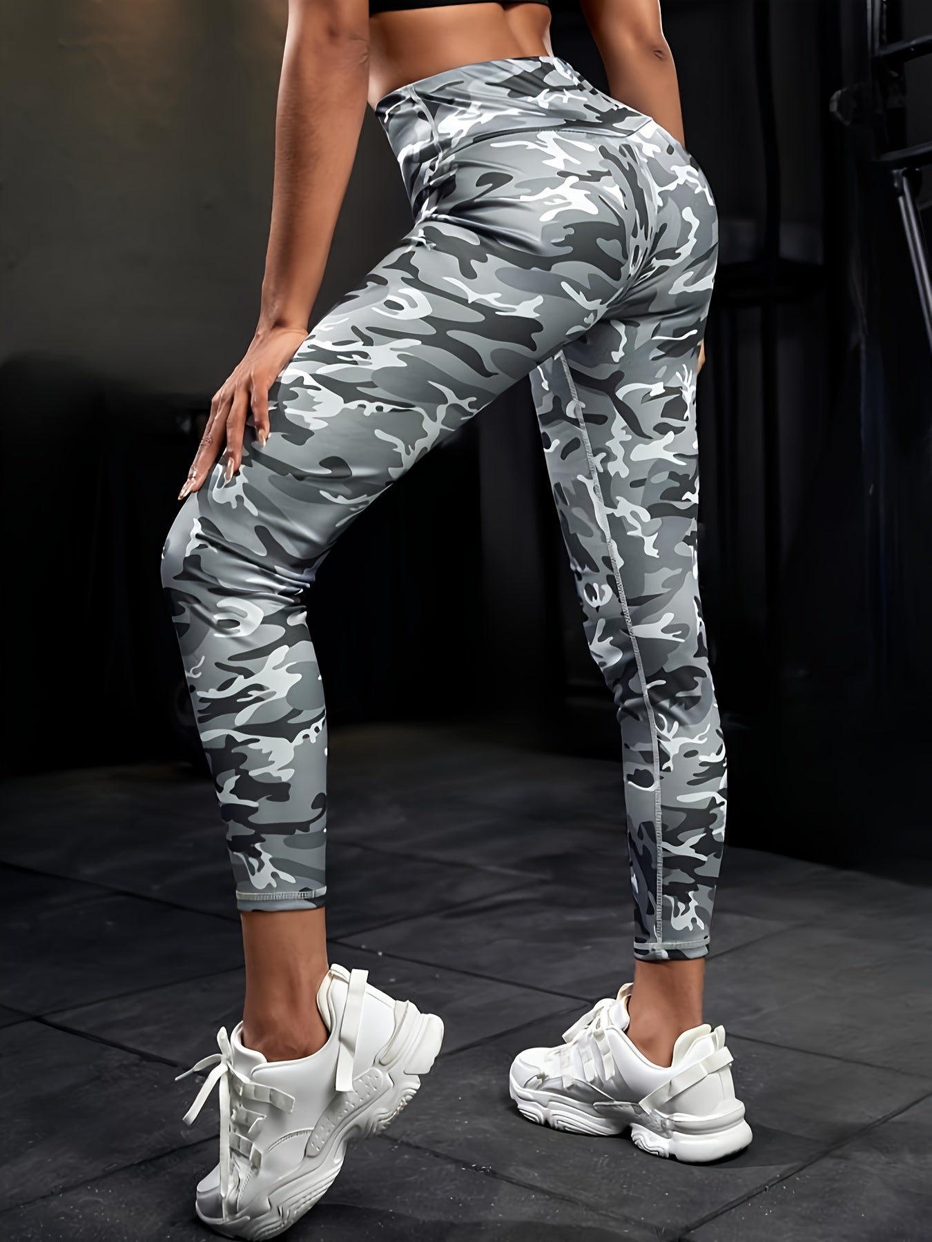 Camouflage Pattern High Waist Yoga Pants