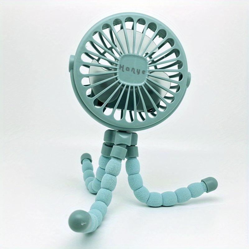 Portable Fan Three Speed Wind Desktop Handheld Standable Fan