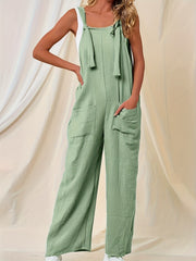 Sleeveless Dual Pocket Jumpsuit for Women