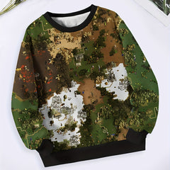 Kids Battlefield Game Graphic Long Sleeve Sweatshirt