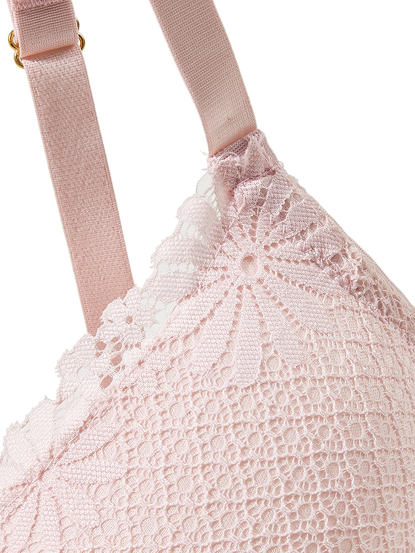 2 Pack Floral Trim Lace Push Up Bra Plus Size Set