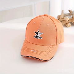 Kids Star Embroidered Baseball Cap Sun Screen Sport Hat
