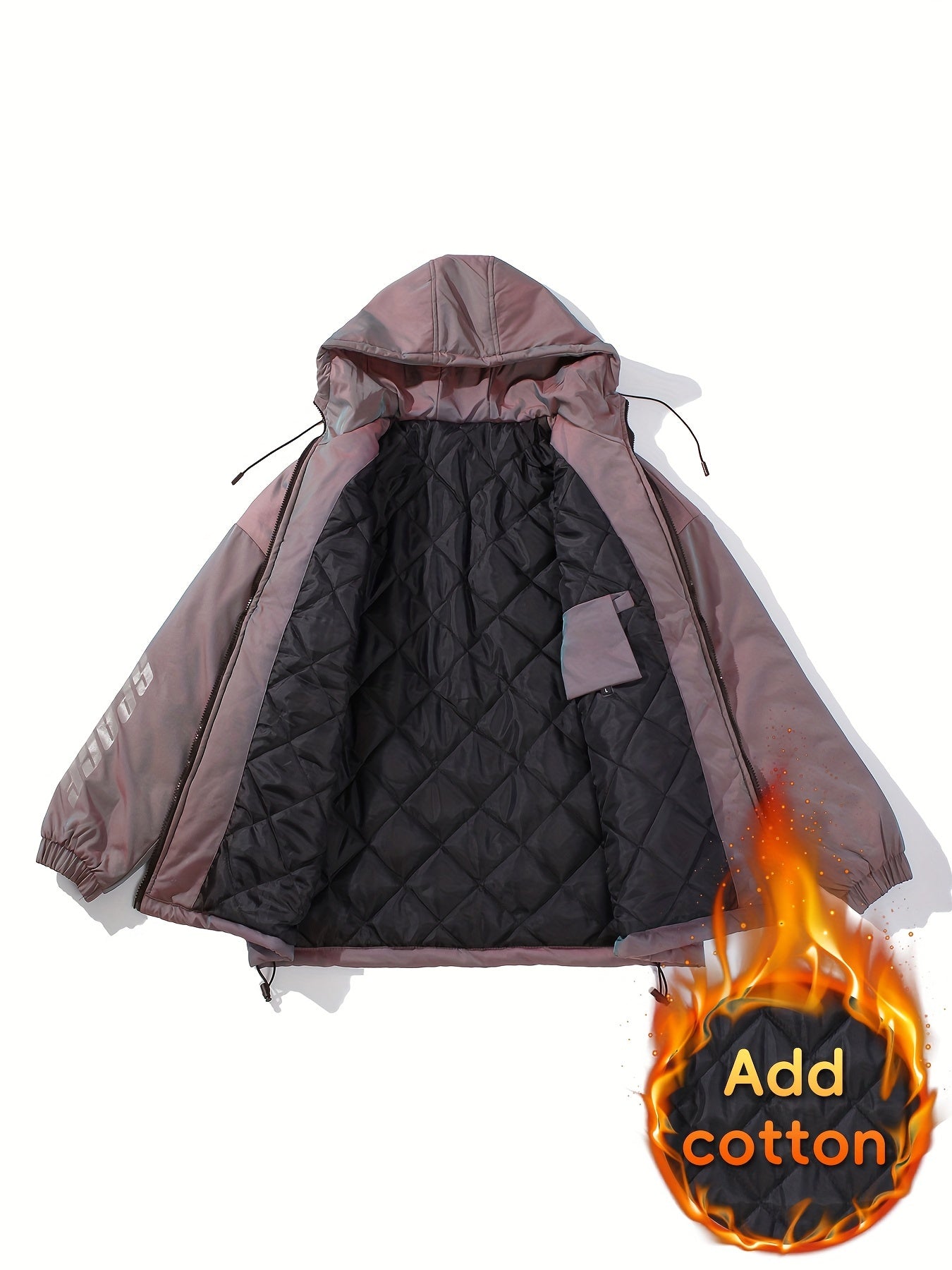 Thickened Sports Hooded Jacket Winter Loose Coat Women's Clothing