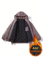 Thickened Sports Hooded Jacket Winter Loose Coat Women's Clothing