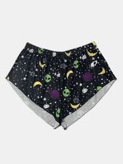 Tropical Print Sports Bra & Boy Shorts Set
