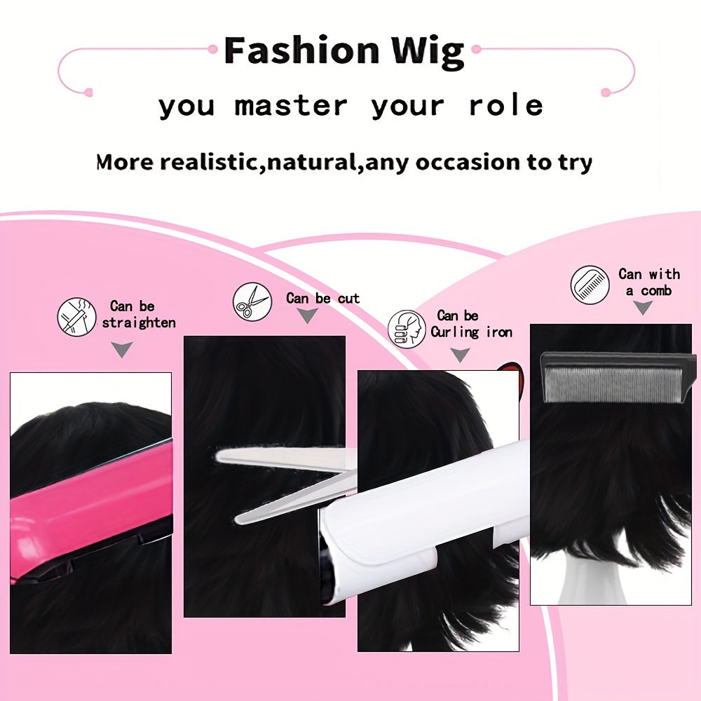 Men's Dress Up Wig Costume Hair Extension for Parties Holidays