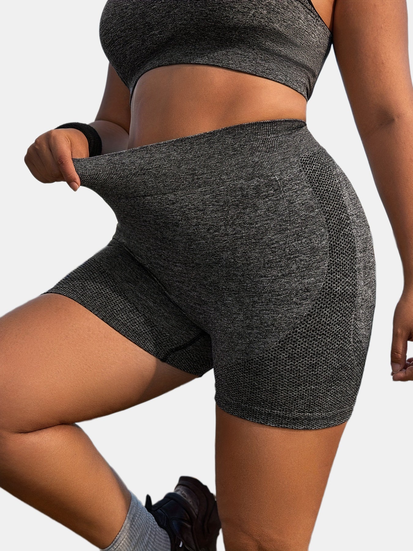 Seamless High Rise Yoga Shorts