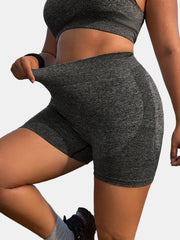 Seamless High Rise Yoga Shorts