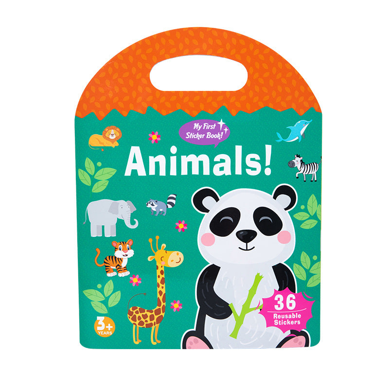Montessori Paste Quiet Books Scene Stickers Focus Training