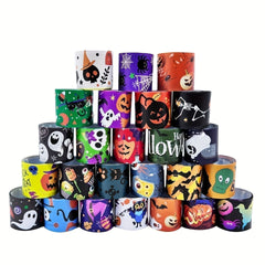 24PCS Halloween Slap Bracelets Spooky Party Wristbands Trick or Treat