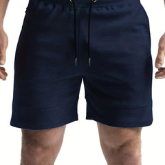 Men's Breathable Active Shorts with Drawstring - Summer Gym Workout