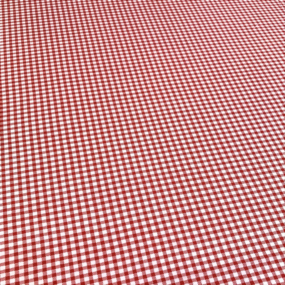 Christmas Style Small Grids Stretchy Fabric - 1 Yard Length