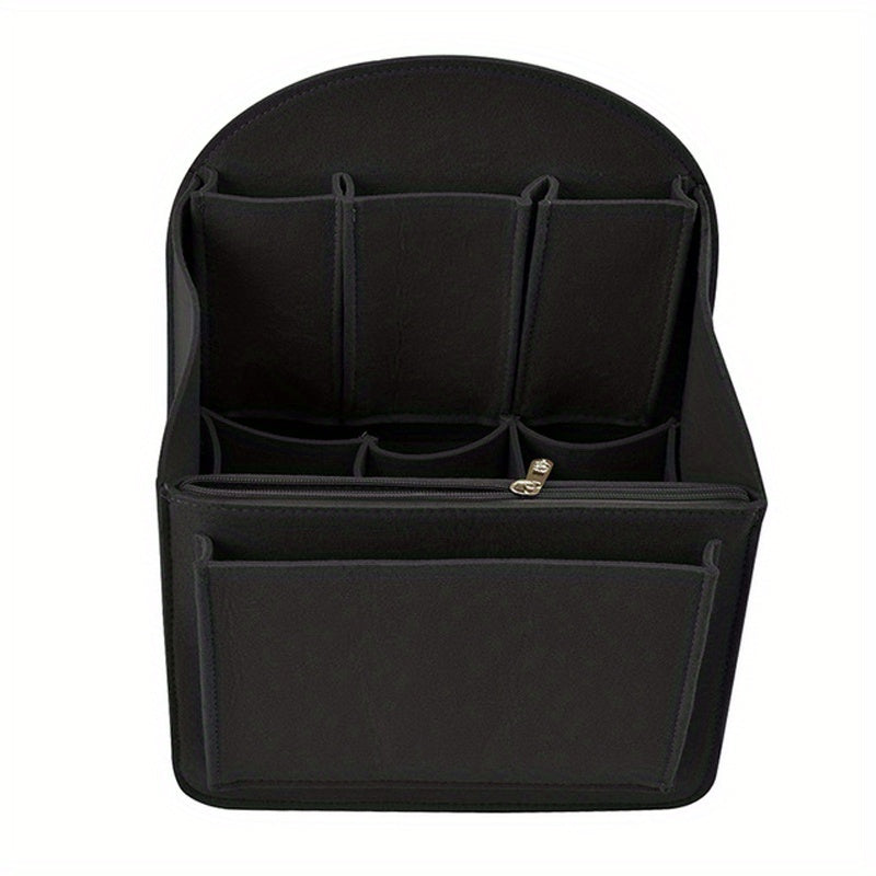 Large Capacity Cosmetic Bag Travel Organizer Felt Makeup Organizer