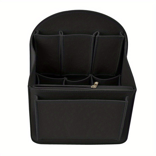 Large Capacity Cosmetic Bag Travel Organizer Felt Makeup Organizer