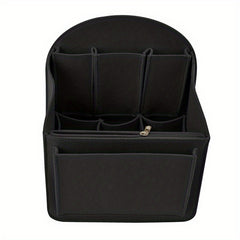 Large Capacity Cosmetic Bag Travel Organizer Felt Makeup Organizer