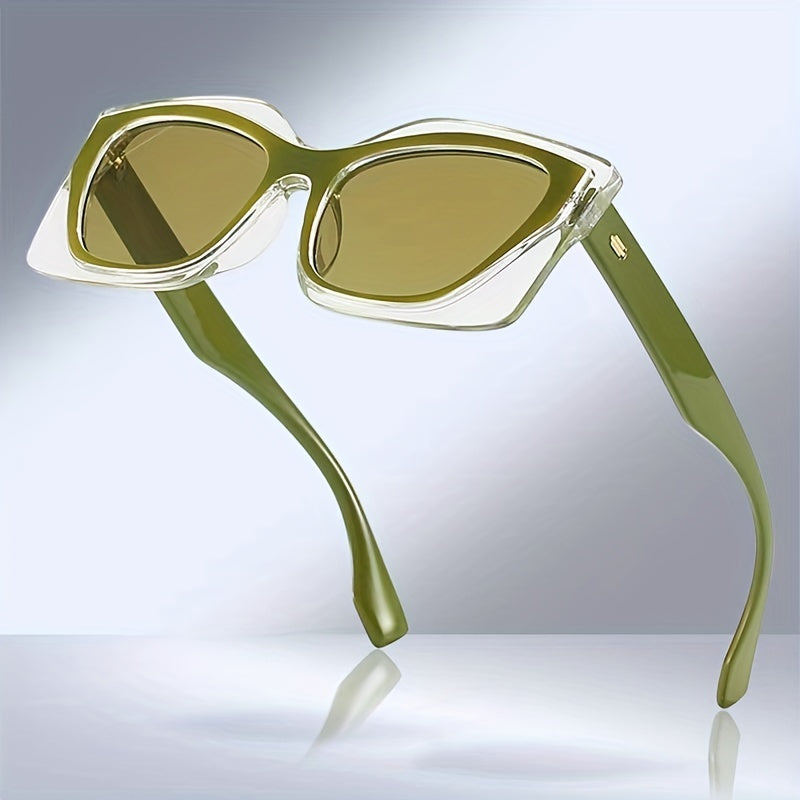 Vintage Square Cat Eye Womens Sunglasses UV400 Protection