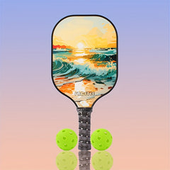 2pcs Fiberglass Pickleball Rackets & Balls Set for Competitive Sports