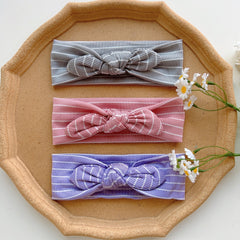 3pcs Striped Bowknot Hair Band Headbands for Baby Girls