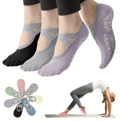 Women's Non Slip Yoga Socks with Extra Grips for Yoga Ballet Barre