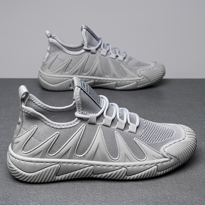 Men's Slip-on Sneakers with Shoelaces Lightweight Shoes