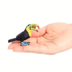 Simulated Wild Bird Animals Toucans Toy for Christmas and Year