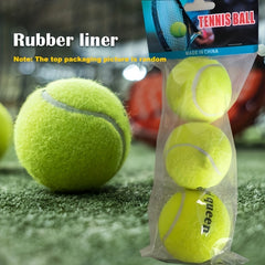 3 High Elasticity Tennis Balls for Outdoor Sports & Family Games