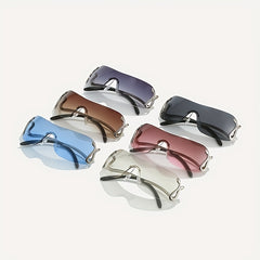 Y2K Wrap Around Sunglasses Gradient Lens Shield Glasses UV400