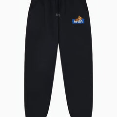 Bear Pattern Joggers Men's Casual Stretch Waist Sweatpants