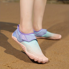 Quick Drying Women's Water Shoes Ombre Gradient
