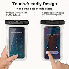 2pcs Waterproof Phone Bag Outdoor Swimming Rafting Beach Camping Drifting