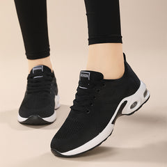 Women's Mesh Breathable Running Shoes Lace up Lightweight Casual Shoes
