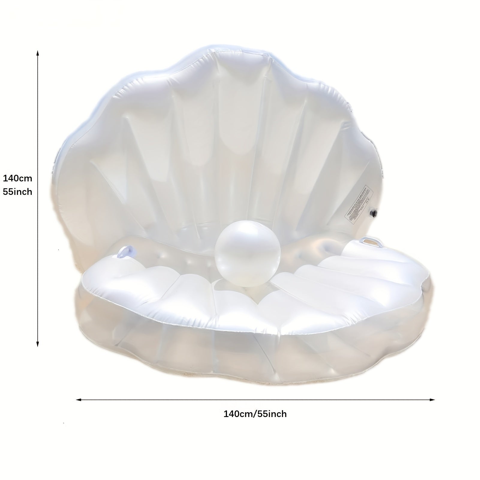 Inflatable Shell Shape Pool Float for Kids and Adults